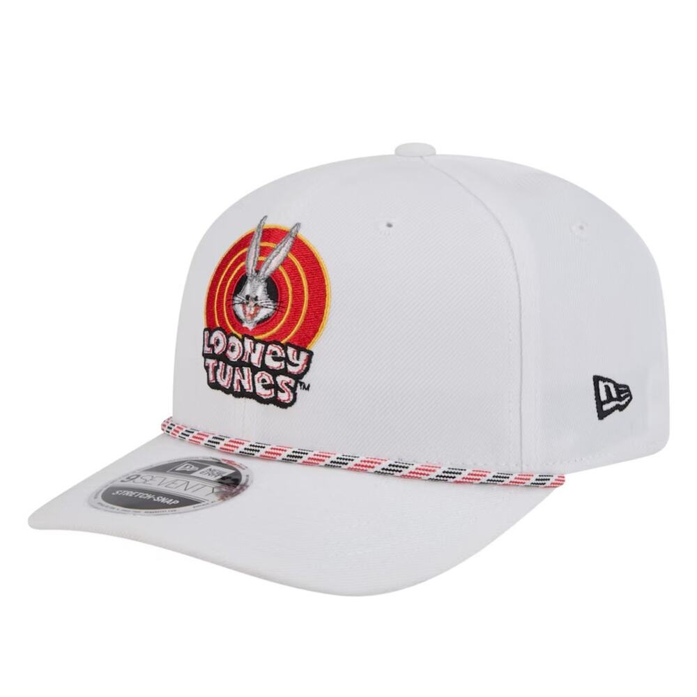 Bugs Bunny Looney Tunes New Era Rope 9Seventy New Era Stretch Snap Hat Cap White